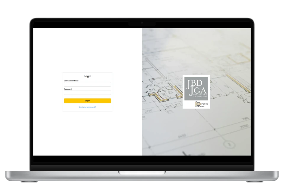 JBD JGA sign-in screen