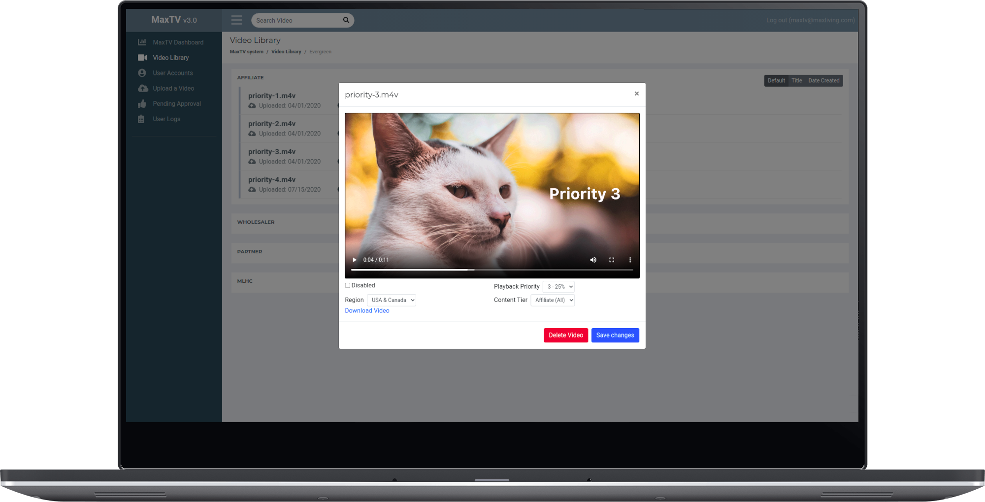MaxLiving TV screen #2