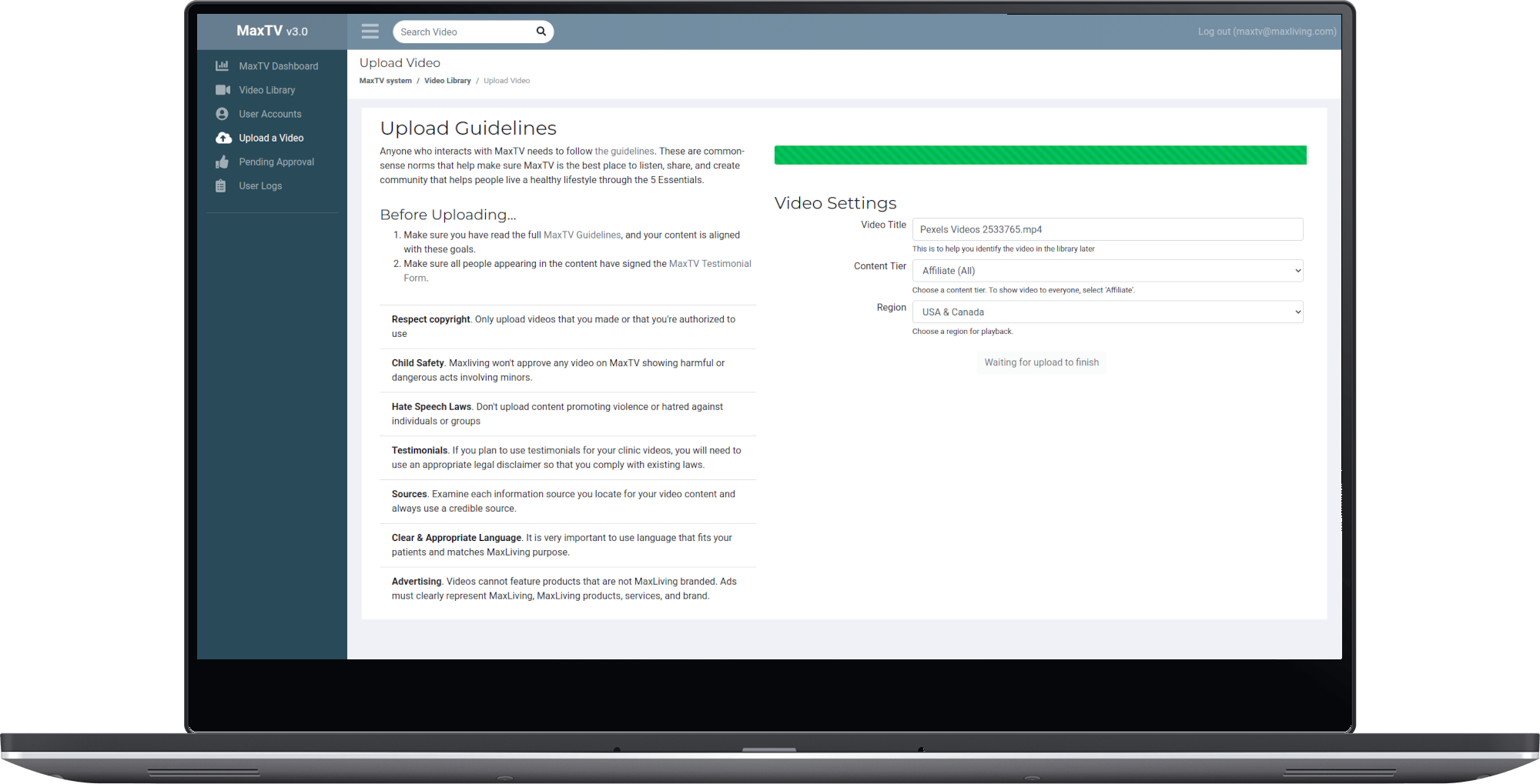 MaxLiving TV screen #4