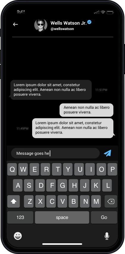 ONE direct conversation between production collaborators
