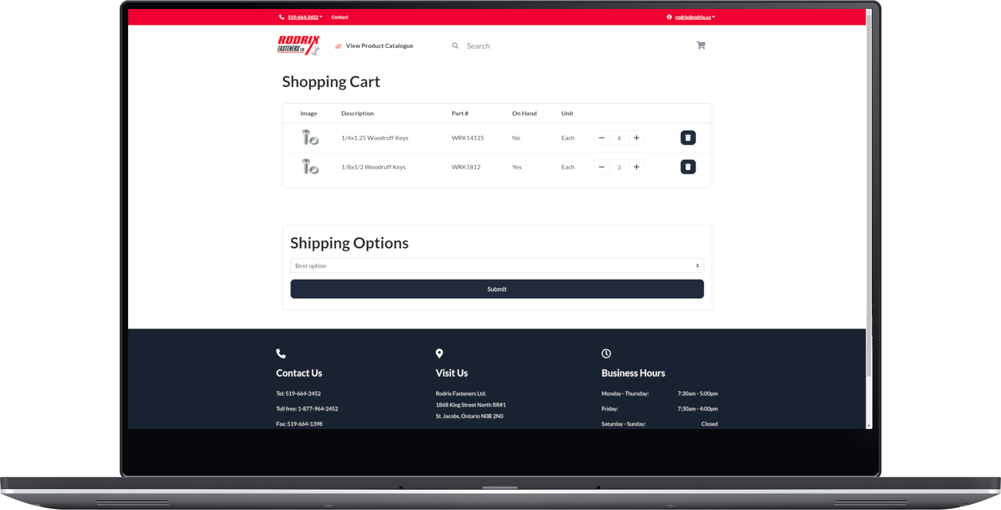 Rodrix Fasteners screen #2